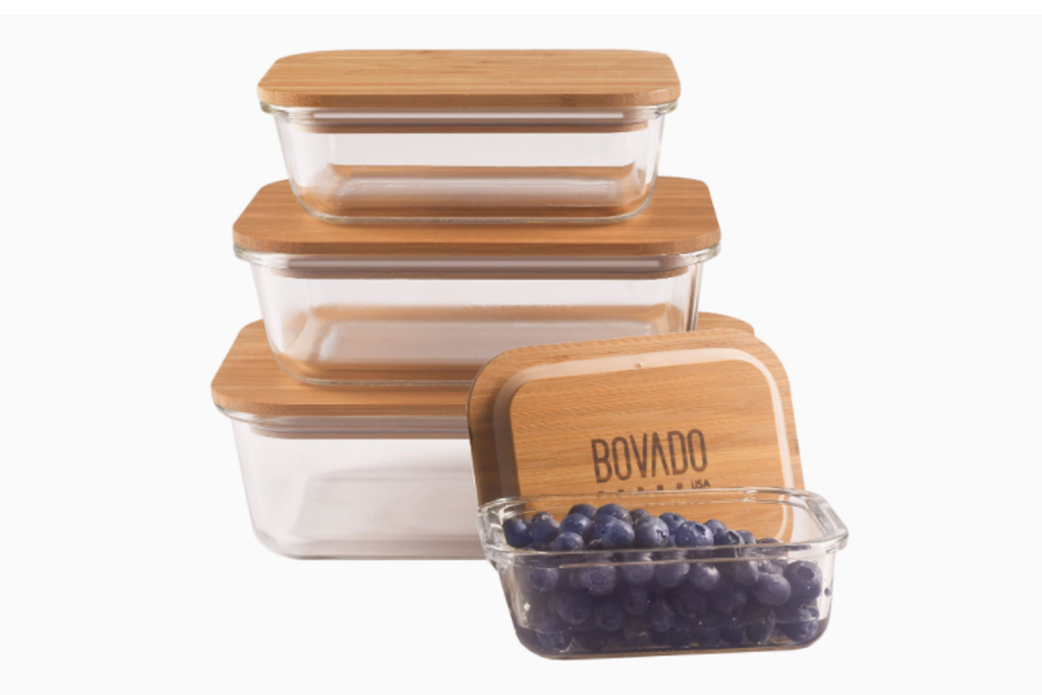 Bamboo Glass Storage