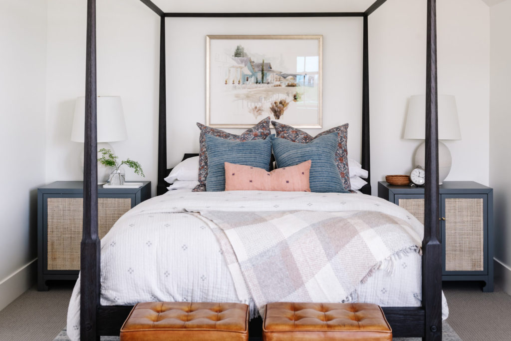 Tailored Boho Canopy Bedroom