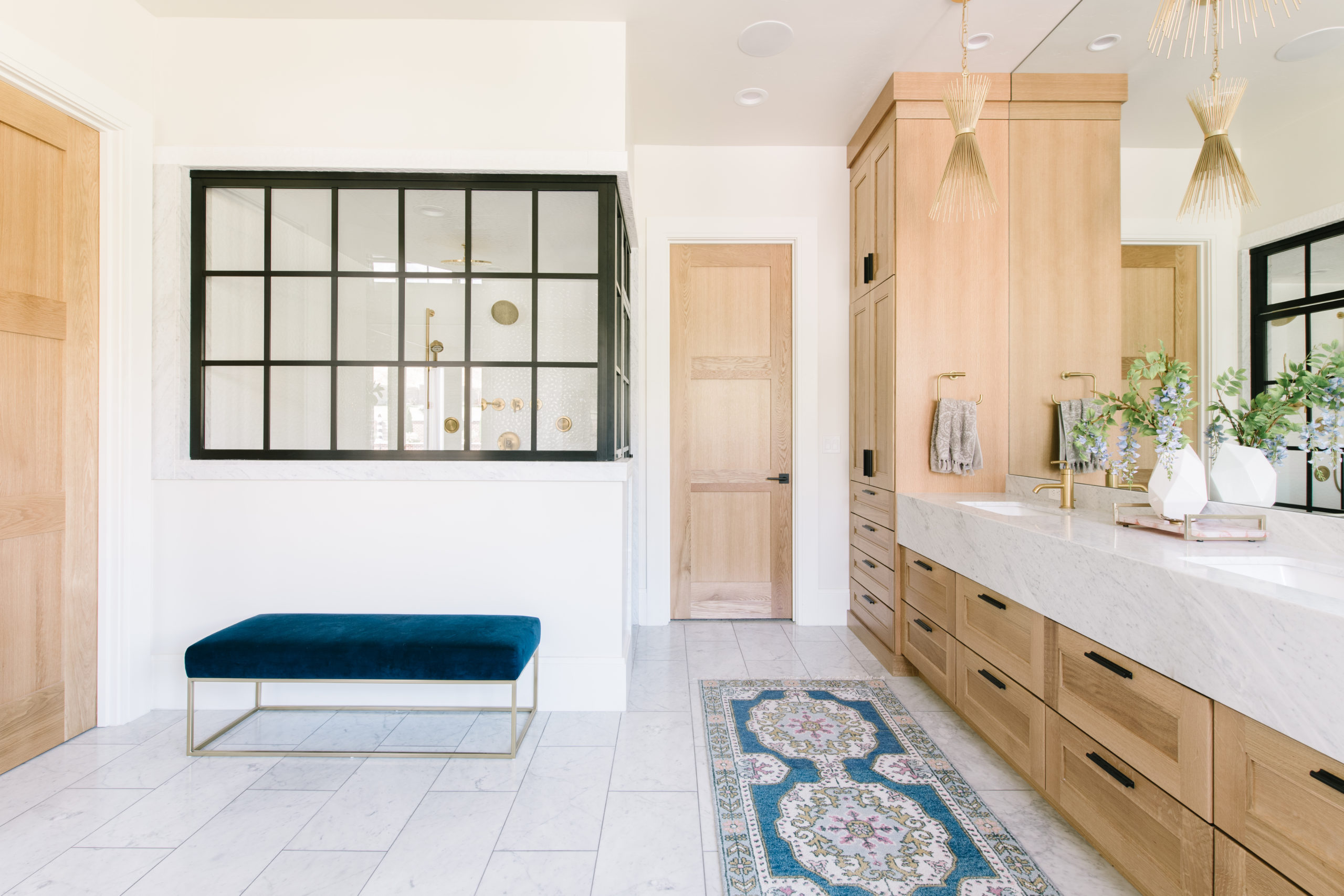 Our Bright & Boho Owner's Bathroom 