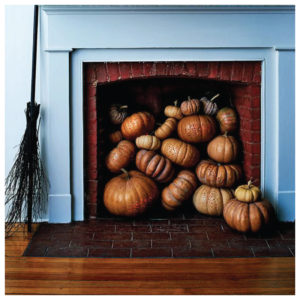 Pumpkins-Filled-in-the-fireplace