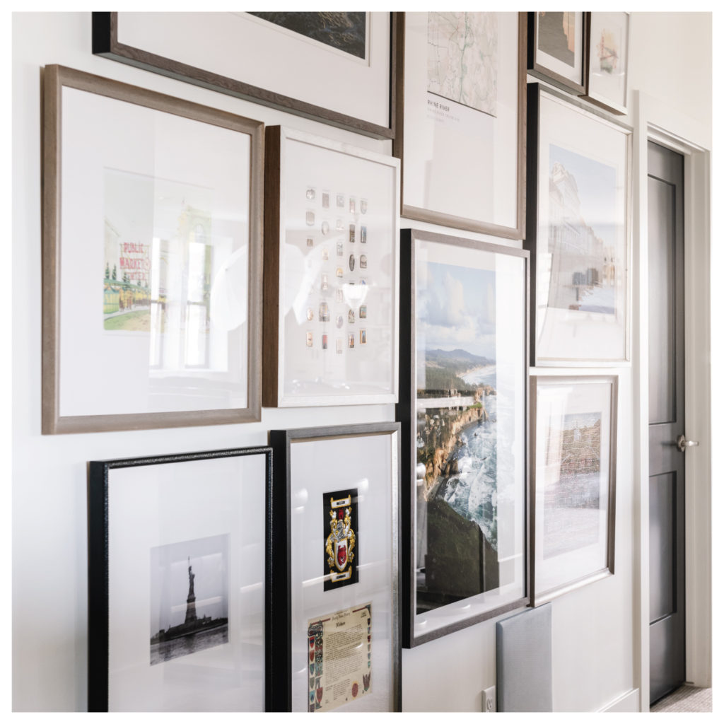 gallery wall custom art frames