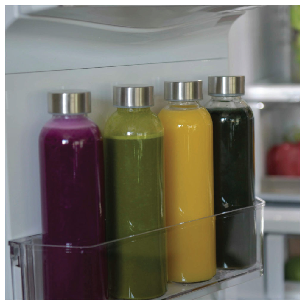 beautiful fridge organization