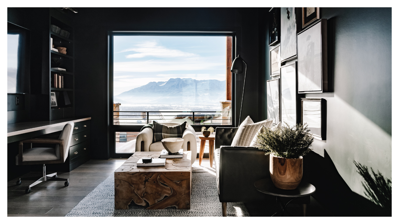 dark moody office